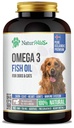 Omega 3 suplemento de aceite de pescado para perros y gatos - 1000 mg DHA puro y EPA Omegas - Soportes saludable de la carne y la piel, corazón, sistema inmunológico, articulaciones y cadera - 180 softgels