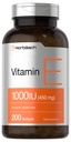 Horbäach Vitamina E 1000 U Softgel Capsules  200 Count ← Non-GMO, Gluten Free, Preservative Free ← Vitamin E Oil