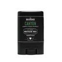 Pegatina de mostaza en vivo, 0.35 oz - Hecho en los EE.UU. con ingredientes totalmente naturales - mediana tensión y barba picante para hombres ← Cañón - Juniper, Cypress, Aguja de Fir