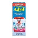 Alimentador de dolor Advil para niños y Reductor de fiebre, Tinte libre y Sugar Suspensión Oral Libre de Ibuprofeno, Berry Flavored - 4 Fl Oz