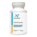 XYMOGEN 5-MTHF Plus B12 - Folato biológicamente activo + Metil B12 (Metilcobalamina) para apoyar la salud del sistema de metilación y Nervous - sabor de cereza de gran tamaño (60 Tabletas de resolución rápida)