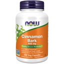 AHORA Suplementos, Cinnamon Bark 600 mg, Proyecto No GMO Verificado, Metabolismo de Glucos sanos*, 120 cápsulas de Veg