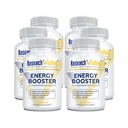 Research Verified Energy Booster - Natural Energy Support - 360 Capsules - Caffeine Free - B Vitaminas y Adaptógenos - 6 Month Supply