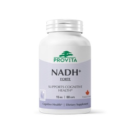 PROVITA NADH+ Forte ← Apoyo Cognitivo Suplemento con NADH, Coenzyme Q10 " Chlorophyll ANTE Energy Support, Focus, Mental Clarity " Brain Health ← Vegan Capsules ← High Absorption Cellular Formula