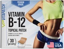 Premium Grado B12 Patches 30 Day Supply B12 Patch – Hecho con Vitamina B12 Metilcobalamina para Energía y Vitamina Guarana - 100% Hecho en EE.UU.