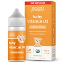 Promesa de la madre Bebé Orgánica Vitamina D gotas TENIDO 100% Planta Basada TENIDO Crecimiento saludable &amp; Desarrollo de los huesos TENIDO Age Newborn+ ANTE 180 Sirve para bebés Vitamina D3 Líquido para bebés &amp; niños