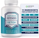 Centurion Defender Detox, Liver Cleanse Detox &amp; Repair Supplement with Phosphatidylcholine, Vitamin B6, Folate, L-Methionine y R-lipoic Acid, 180 Caps