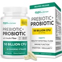 Prebióticos y Probióticos para Mujeres y Hombres Silenciosos Pre y Probióticos para Gut Health " Bloating Relief TEN Synbiotic with 20 Billion CFU Lactobacillus " Bifidobacterium TEN Shelf-Stable TEN Vegetarian TEN 60 Ct.