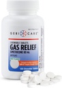 GeriCare Simethicone Chewable Gas-Relief Tablets 80mg ← Fast Relief for Gas, Bloating, Discomfort ← Mint-Flavored ← Oral Adult Gas Pain Relief ← Anti-Flatulence Aid (100 Tablets) 2 Pack