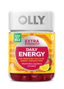 OLLY Extra Strength Daily Energy Gummy, Caffeine Free, 1000mcg Vitamin B12, CoQ10, Goji Berry, Adult Chewable Suplemento, Berry Yuzu Flavor - 60 Cuenta