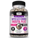 Kaya Naturals Myo &amp; D-Chiro Inositol Plus Soporte para Mujeres, Vitamina B8-30 Capsules