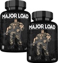 Suplemento de testosterona ONL para hombres - Booster de la carga mayor de testosterona con hierba de cabra cachonda " Maca Root - Tongkat Ali Energy Pills for Stamina " Strength - Test Booster 60 cápsulas (2pk)