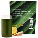 Huel Daily Greens Lemon &amp; Ginger TEN Superfood Greens Powder TEN 91 Vitaminas, Minerales y Ingredientes de todo tipo alimentarios TEN Adaptogens, Antioxidantes, Gut-Friendly Probiotics TEN 30 Servings