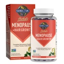 Garden of Life Herbals Menopause Suplemento con S-equol & Trans-Resveratrol para Multi-Symptom Relief, Keranat para Thicker, Fuller Hair Growth – Non-GMO, Gluten-Free, Vegan, Berry Flavor, 30 Servings