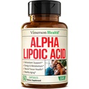 Ácido Lipoico alfa – Alta Potencia 650mg ALA Suplemento para Nerve y Salud Cerebral, Apoyo Antioxidante y Ayuda de Envejecimiento Saludable – Vegan " No GMO – Más fuerte que Alfa Ácido Lipoico 600mg – 60 cápsulas
