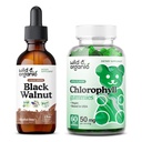 Wild &amp; Organic Black Walnut Tincture 2 fl oz " Chlorophyll Gummies 60 Conde