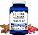 Suplemento bereberina del doctor Morse 1500mg, Berberine HCI con canela de Ceylán, Fórmula de Fuerza Extra, Hecho en EE.UU. en una instalación registrada por la FDA, NSF-Certified Facility, 90 cápsulas
