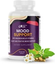 Mood Support Suplemento ← Ayuda a la calma Apoyo con Ashwagandha, GABA 5-htp, St John's Wort, Vitamin B6 y B12 para el sueño, la relajación, y Cortisol Manager TEN 60 cápsulas