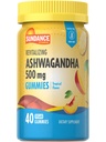 Sundance Ashwagandha Gummies Silencio 500mg Silencio 40 Gummies Vegan Silencio Vegan, No GMO, y Gluten suplemento gratis