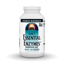 Fuente Naturales Esencial Enzimas 500mg, Bio-Alineados Múltiples Enzyme Suplemento Defensa Herbal para la Digestión, Gas, Estreñimiento &amp; Alivio de Bloating - Ayuda Digestiva* - 360 cápsulas, 360 servicios