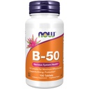 AHORA Suplementos de alimentos, vitamina B-50 mg, producción de energía*, salud del sistema nervioso*, 100 tabletas