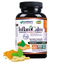 Fórmula 3000 InflamCalm Avanzada con Turmérico, Curcumin, Enzymes y Boswellia. Vegetariano, Gluten Free - (Packaging May Vary)