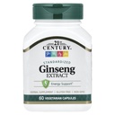 21st Century Ginseng Extracto Veg Capsules, 60Count