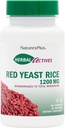 NaturesPlus Herbal Actives Red Yeast Rice 1200 mg - 60 Capsules - Non-GMO, Vegan, Gluten Gratis - 30 Servings