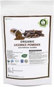 R V Esencial de Licorice Orgánica Polvo 200gm/ 7.05oz/ 0.44lb Glycyrrhiza Glabra Licorice Root Powder Mulethi Powder Yastimadu Powder Liquorice Powder USDA Suplemento certificado orgánico en Zip Lock Pouch