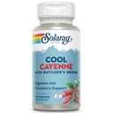 SOLARAY Cool Cayenne Pepper 40,000 HU con Carniceros Broom for Healthy Circulation Support Silencio 90 VegCaps