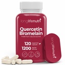 LongLifeNutri Quercetin 1000mg con Bromelain 200mg - 120 Vegetarian Capsules, Organic Dihydrate Complex for Joint Mobility & Respiratory Balance, 2-Month Supply, GMP Certified, Made in USA