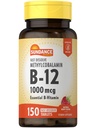 Sundance B-12 Methylcobalamin 1,000 mcg ← 150 Fast Dissolve Tablets ← Natural Berry Flavor ← Vegetarian, Non-GMO, y Gluten Free Essential Vitamin Supplement