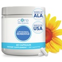 Core Med Science Liposomal Berberine Supplement, 300mg (60 Count) - Berberine HCL Extract Capsules Support Liver " Heart Health - Non-GMO, Gluten-Free, Wheat-Free, " Dairy-Free Vegetarian Capsules