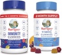 MaryRuth Organics Elderberry Gummies for Immune Support (Sugar Free) & Vegan Vitamina C Gummies Bundle ← Soporta la función Immune ¦ Formula to Support Global Health for Adults &amp; Kids