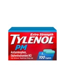 Tylenol PM Extra Strength Nighttime Pain Reliever " Sleep Aid Caplets, 500 mg Acetaminophen " 25 mg Diphenhydramine HCl, Relief for Nighttime Aches " Pains, Non-Habit Forming, 100 ct