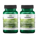 Swanson Ultimate Ashwagandha KSM-66 - Suplemento herbal Apoyo a los niveles de estrés saludable " Relajación - Fórmula natural para promover una mentalidad calmada " - (60 cápsulas vegetarianas, 250 mg cada uno) (2 paquete)