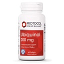 PROTOCOLO PARA LA VIDA BALANCE Ubiquinol 200mg - Bioavailable CoQ10 Softgels - Heart Health Support - Oxidative Stress Quencher - Soy Gratis &amp; Dairy Free - 60 Softgels