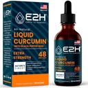 Curcumina de Turmérica Líquida E2H para una mejor absorción - Soporte Conjunto Natural - Extracto Turmérico de raíz con semilla de pimienta negra - Boost Your Health - Vegan - Non-GMO - 2 Fl Oz