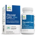 Terry Naturally Thyroid Care Plus - Iodine + L-Tyrosine, 60 cápsulas - Suplemento de soporte de tiroides con selenio, promueve la energía y el metabolismo - No Gluten-Free, Kosher - 30 servicios