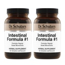 Fórmula Intestinal del Dr. Schulze #1 - Suplemento del Movimiento Bowel para el apoyo a la salud del colon - Bloqueo y estreñimiento Ayuda - Limpieza intestinal - All-Natural - Planta-Basado - Vegan - 90 Conde (2 Pack)