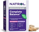 Natrol Balance completo, Suplemento dietético para el alivio de la menopausia, A.M./P.M. Alivio de la menopausia para las mujeres, 60 cápsulas, hasta un suministro de 30 días
