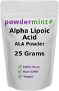 Pólvora de ácido alfa (RS-ALA, ALA pura) Antioxidante (ALA Powder) Incluido