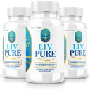 rize labs - LivPure Powered by Nature - Advanced Fórmula - Soporte Puro Suplemento dietético para soporte de hígado, fuerza adicional, Vegan, píldoras de función de hígado (180 cápsulas)