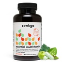Zenkgo Multivitamínicos + Alimentos completos orgánicos+Probióticos para Mujeres, Apoya la Inmunidad, Digestión, Energía, Salud Gut, Vitaminas A, E, B6, B12, Vegan D3, K2 (MK-7), Folato, Minerales, Superalimentos(60Ct/30Day)