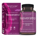 Belleza de reserva, Resveratrol 250 mg, Suplemento antioxidante para la salud cardíaca y celular, apoya el sistema de envejecimiento saludable e inmunológico, Paleo, Keto, 120 cápsulas