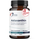Diseños para Astaxanthin Salud - Microalgae (Haematococcus Pluvialis) Suplemento Antioxidante Carotenoide Extracto - Apoyo para Cardiovascular, GI, Skin + Eye Health (60 Softgels)