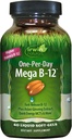 Irwin Naturals Mega B-Complex - 60 Liquid Softgels - Complejo de Vitamina B12, Folate B9, Biotin B7, B1, B2, B3, B5, B6, y Quick Energy MCT