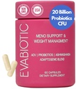 Vitaminas de la menopausia completas - Ashwaghanda, Probióticos, ACV para la gestión de peso, Flash calientes, sudaderas nocturnas, rubor, equilibrio hormonal - Vegan 60 cápsulas suplementos de la menopausia para mujeres no GMO