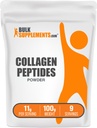 BulkSupplements.com Colagen Peptides Powder - Bovine Collagen Powder, Powdered Collagen Supplement - Hydrolyzed & Gluten Free, 11g per Serving, 100g (3.5 oz) (Pack of 1)