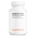 Supersmart Hyaluronic Acid Supplement 300mg per Day (Sodium Hyaluronate) - High Molecular Weight 1.2 Million Daltons ← Non-GMO & Gluten Free - 60 Vegetarian Capsules